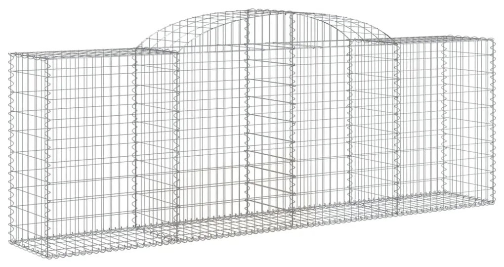 vidaXL Συρματοκιβώτια Τοξωτά 6 τεμ. 300x50x100/120 εκ. Γαλβαν. Ατσάλι