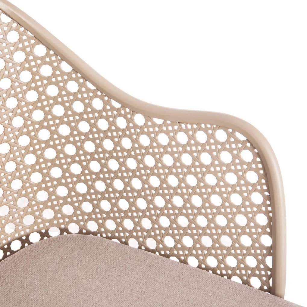 Καρέκλα - Πολυθρόνα OREGO C6268.03 Καπουτσίνο Αλουμινίου με Μπέζ Μαξιλάρι 58x55x83Υεκ. 58x55x83 εκ.