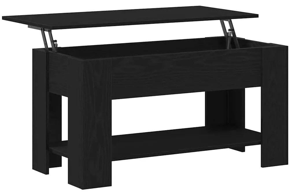 vidaXL Τραπεζάκι σαλονιού Μαύρη δρυς 101 x 49 x 52 cm