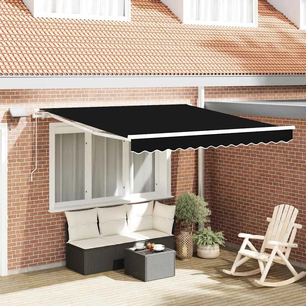 vidaXL Σκηνίτσα Αναδιπλούμενη with 300 x 250 εκ Μαύρο