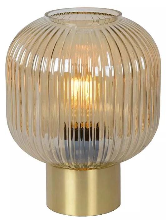 Φωτιστικό Επιτραπέζιο Lucide 45586-20-62 MALOTO Μελί (Amber)|Χρυσό Χρώμα (Gold Coloured)