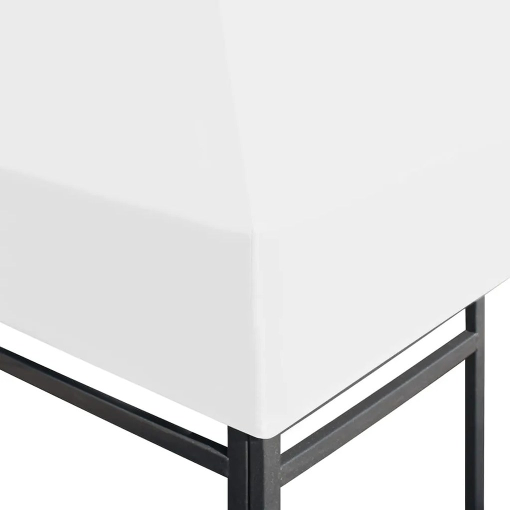 vidaXL Κάλυμμα για Κιόσκι Λευκό 4 x 3 μ. 270 γρ./μ²