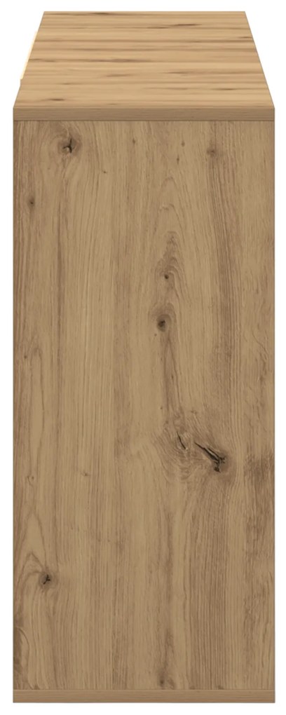 vidaXL Πλαϊνό γραφείο artisan δρυς 120 x 30 x 75 εκ Επεξεργασμένο ξύλο