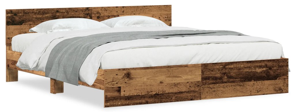 vidaXL Πλαίσιο Κρεβατιού Παλιό Ξύλο 180 x 200 cm Επεξεργασμένο ξύλο