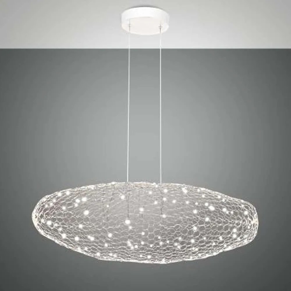 Φωτιστικό Οροφής Sumter 3693-40-102 18W Led 80x35x200cm White Fabas Luce Μέταλλο