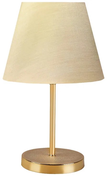 Επιτραπέζιο φωτιστικό PWL-1074 pakoworld Ε27 μπεζ-χρυσό Φ22x37εκ