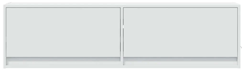 vidaXL Έπιπλο Τοίχου Τηλεόρασης με LED Λευκό 140x31x38 εκ.