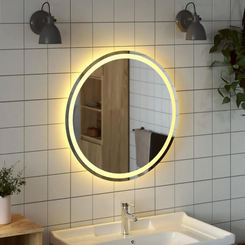 Καθρέφτης Μπάνιου LED Στρογγυλός 70 εκ. - Διαφανές