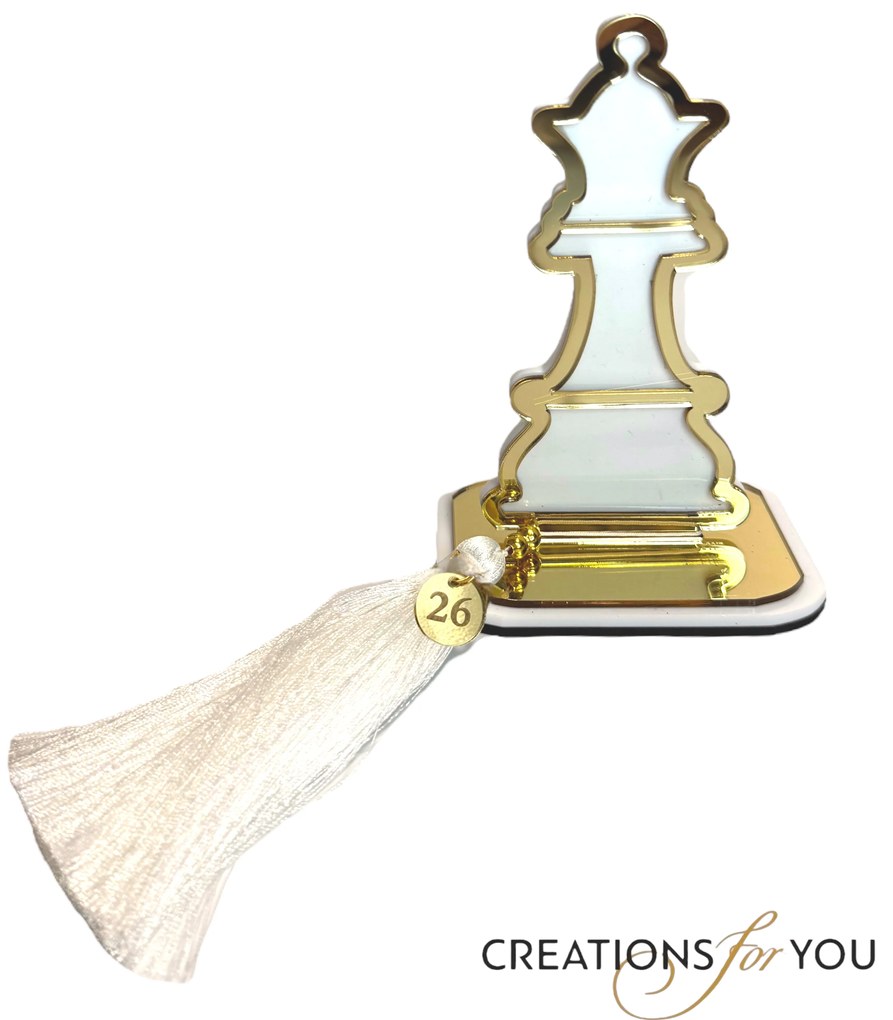 Επιτραπέζιο γούρι βασίλισσα σκακιού χρυσό
