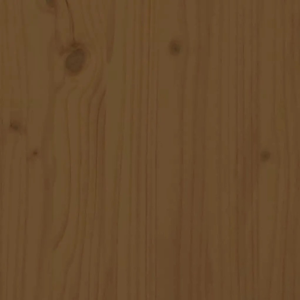vidaXLΚρεβάτι Σκύλου Μελί 105,5x75,5x28 εκ. από Μασίφ Ξύλο Πεύκου - Καφέ