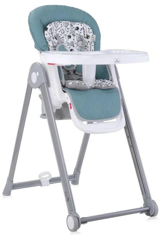 LORELLI ΚΑΡΕΚΛΑΚΙ ΦΑΓΗΤΟΥ HIGH CHAIR PARTY ARCTIC BLUE LEATHER 10100372333