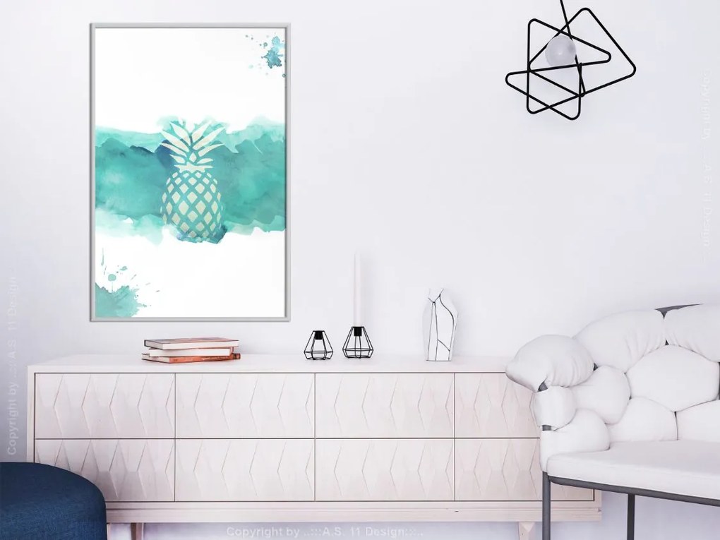 Αφίσα - Pastel Pineapple - 20x30 - Χρυσό - Χωρίς πασπαρτού