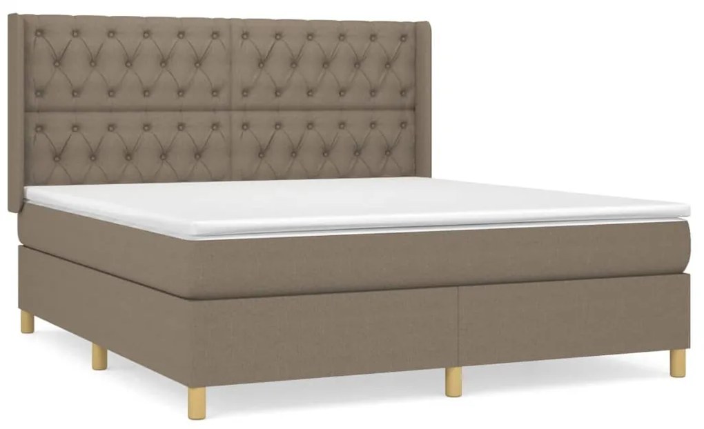 ΚΡΕΒΑΤΙ BOXSPRING ΜΕ ΣΤΡΩΜΑ TAUPE 160X200 ΕΚ. ΥΦΑΣΜΑΤΙΝΟ 3132245