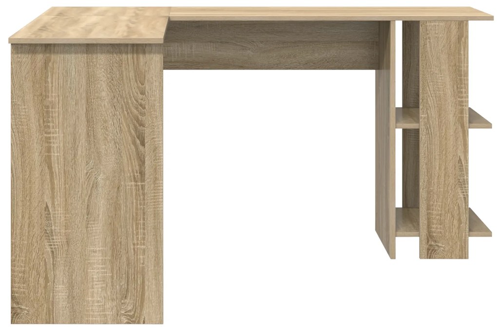 vidaXL Γωνιακό Γραφείο με Αποθήκευση Sonoma Oak 140x113,5x75cm