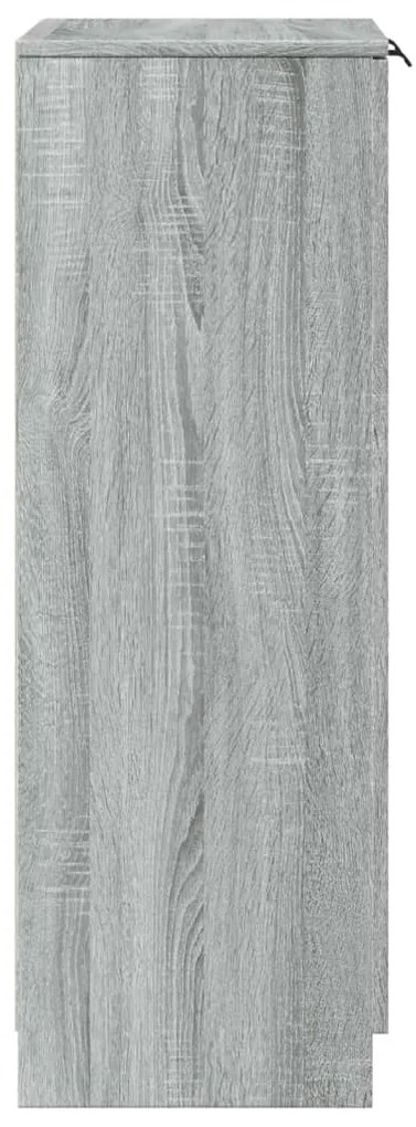 vidaXL Παπουτσοθήκη Γκρι Sonoma 59x35x100 εκ. από Επεξεργασμένο Ξύλο