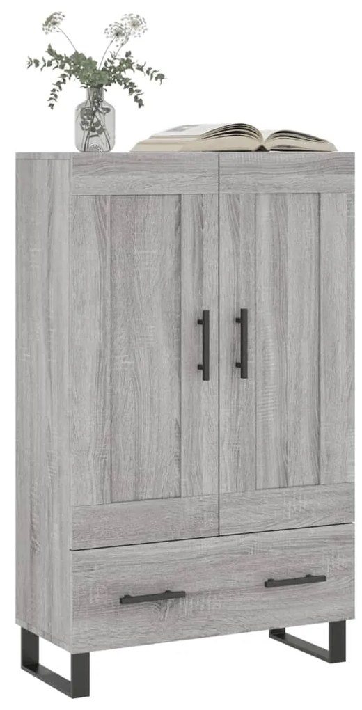 vidaXL Ντουλάπα Γκρι Sonoma 69,5 x 31 x 115 εκ. από Επεξεργασμένο Ξύλο