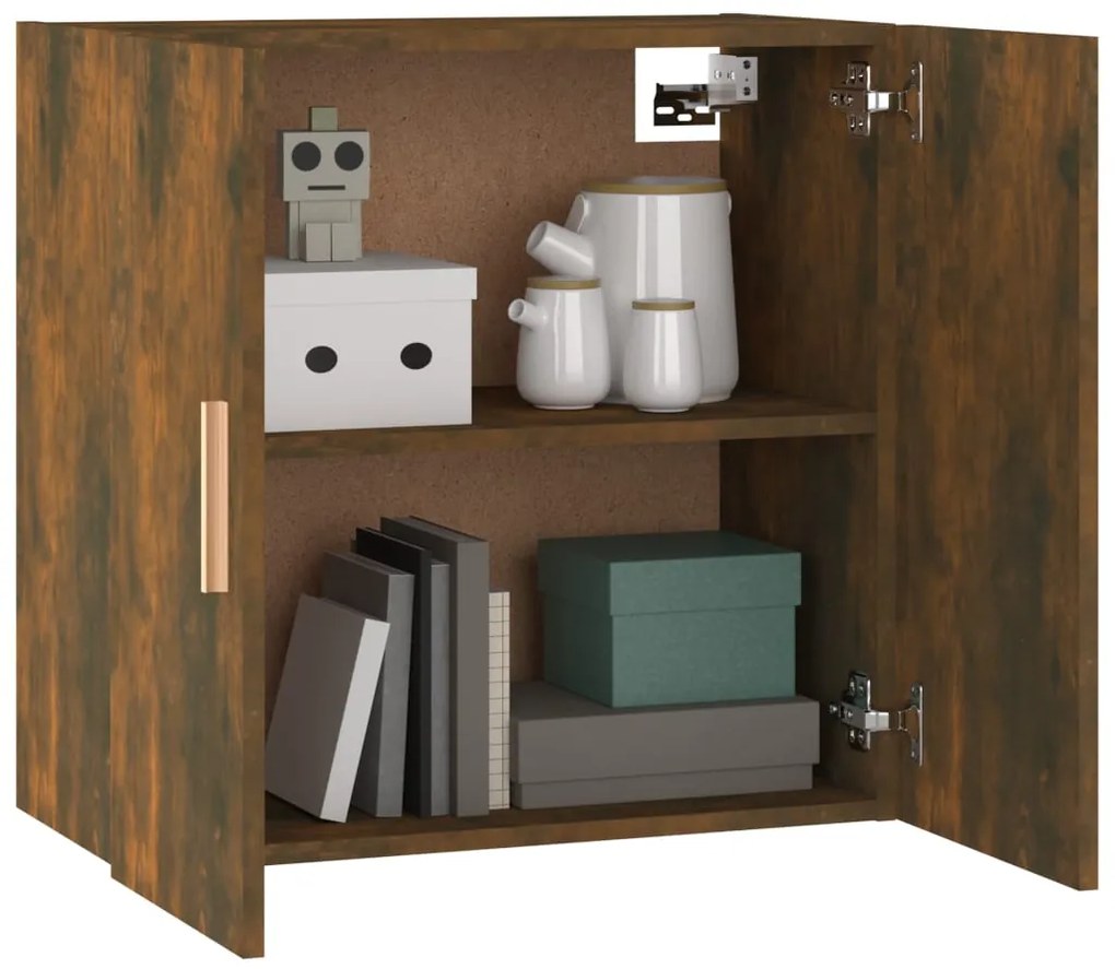 vidaXL Ντουλάπι Τοίχου Καπνιστή Δρυς 60x30x60 εκ. Επεξεργασμένο Ξύλο