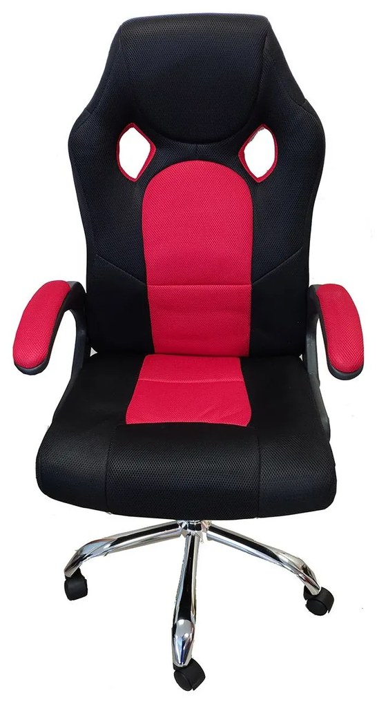 ΚΑΡΕΚΛΑ ΓΡΑΦΕΙΟΥ ARTELIBRE GAMING IAXH ΚΟΚΚΙΝΟ/ΜΑΥΡΟ MESH 60X69X110-118CM