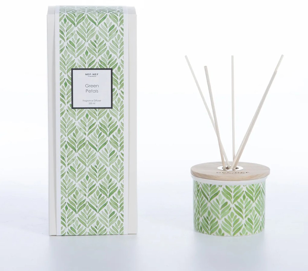 Αρωματικό Χώρου 200ml Με Στικς Nef-Nef Homeware Green Petals