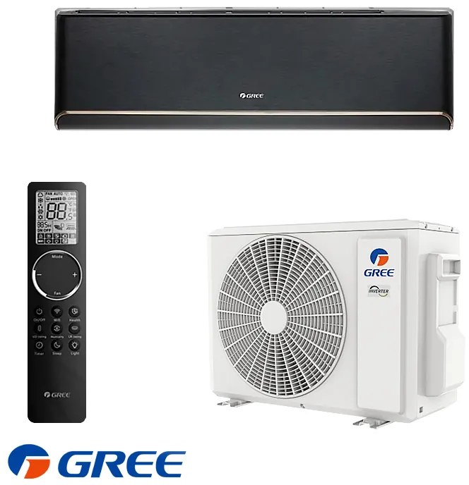 Gree Airy GWH09AVCXB-K6DNA1B Inverteren climatik Gree Airy GWH09AVCXB-K6DNA1B - μαύρο
