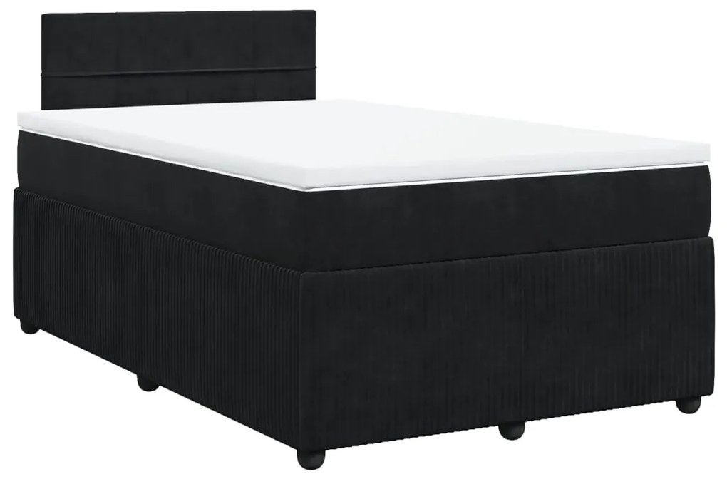 ΚΡΕΒΑΤΙ BOXSPRING ΜΕ ΣΤΡΩΜΑ ΜΑΥΡΟ 120X190 ΕΚ. ΒΕΛΟΥΔΙΝΟ 3287688