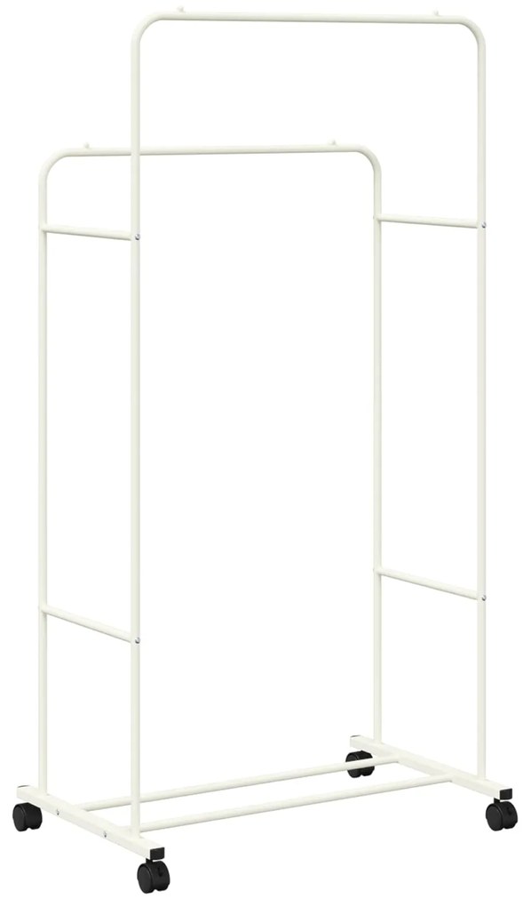 vidaXL Ράφι Ρούχων Μονόχρωμο Λευκό 80 x 53 x 156 εκ