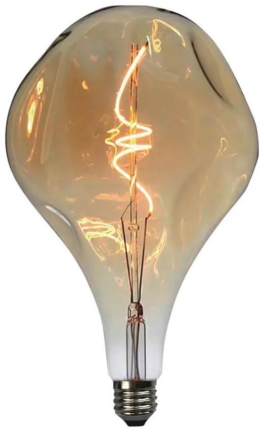 V-TAC Λάμπα LED E27 A165S Spiral Filament 4W 230V 250lm 300° IP20 Ζεστό Λευκό Amber Γυαλί 23168