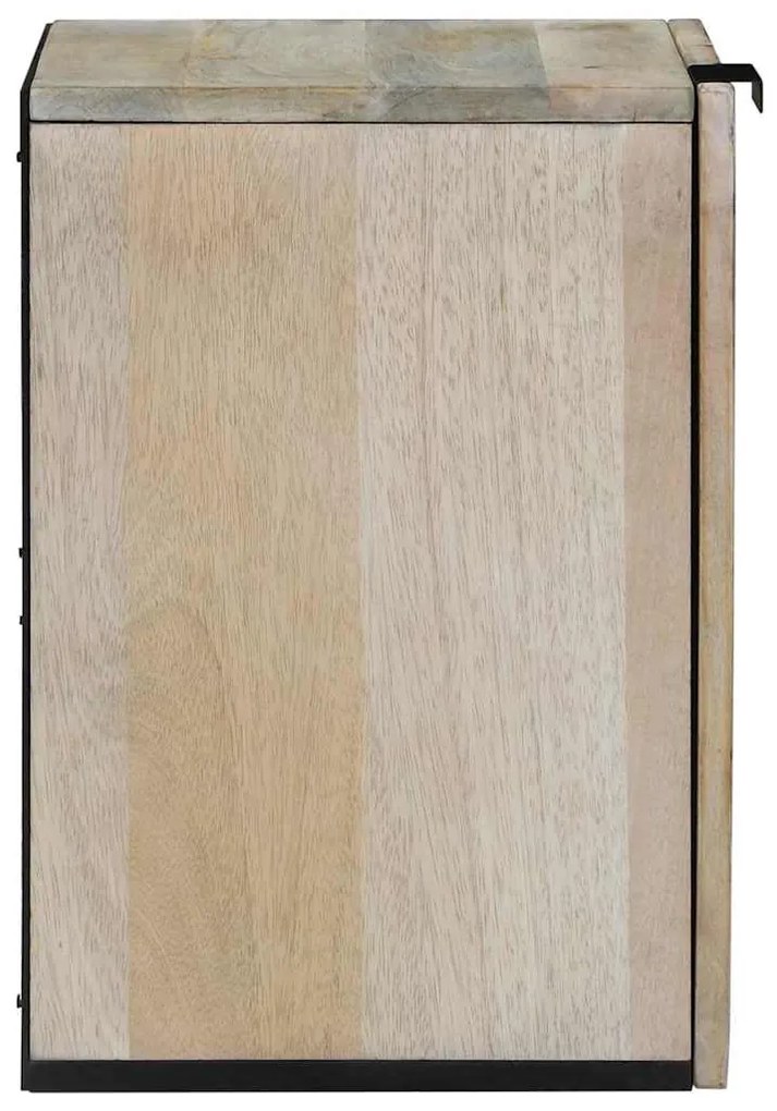 vidaXL Ντουλάπι νιπτήρα με ράφι Καφέ και Μαύρο 38 x 33.5 x 48 εκ.