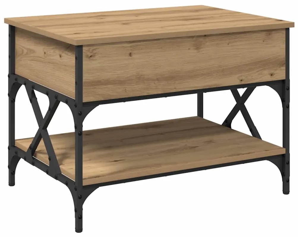 vidaXL Τραπεζάκι σαλονιού Artisan Oak 70x50x50εκ Επεξεργασμένο ξύλο