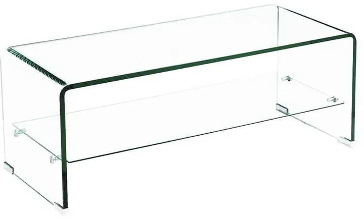 Τραπεζάκι σαλονιού γυαλί Glasser Clear 100x50x43cm