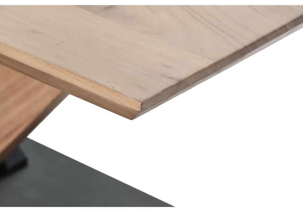 Τραπεζάκι Καφέ DKD Home Decor Μέταλλο ξύλο ακακίας 115 x 60 x 45 cm