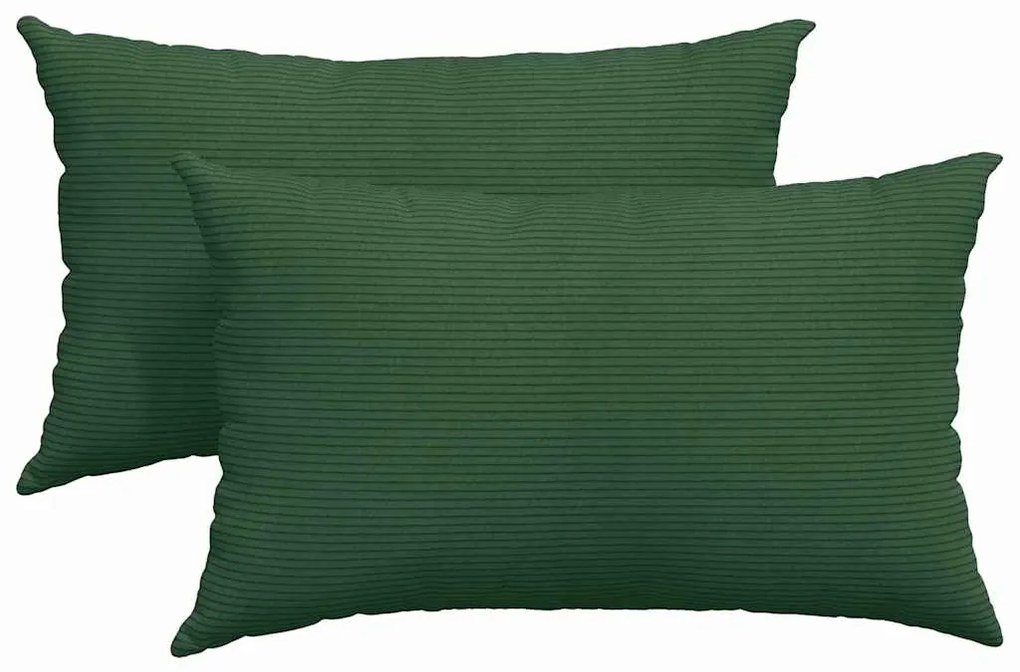 vidaXL Μαξιλάρι Καναπέ 2 pcs Σκούρο Πράσινο 50 x 30 cm