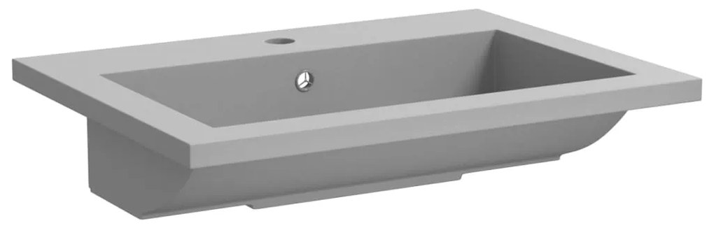 vidaXL Νιπτήρας Γκρι 600 x 450 x 120 χιλ. Γρανιτένιος