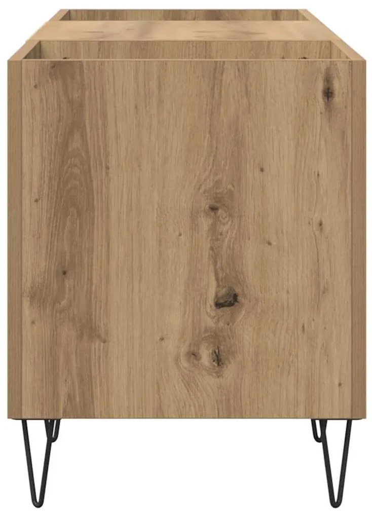 vidaXL Ντουλάπι δίσκων βινυλίου με ράφι Artisan Oak 121 x 38 x 48 cm