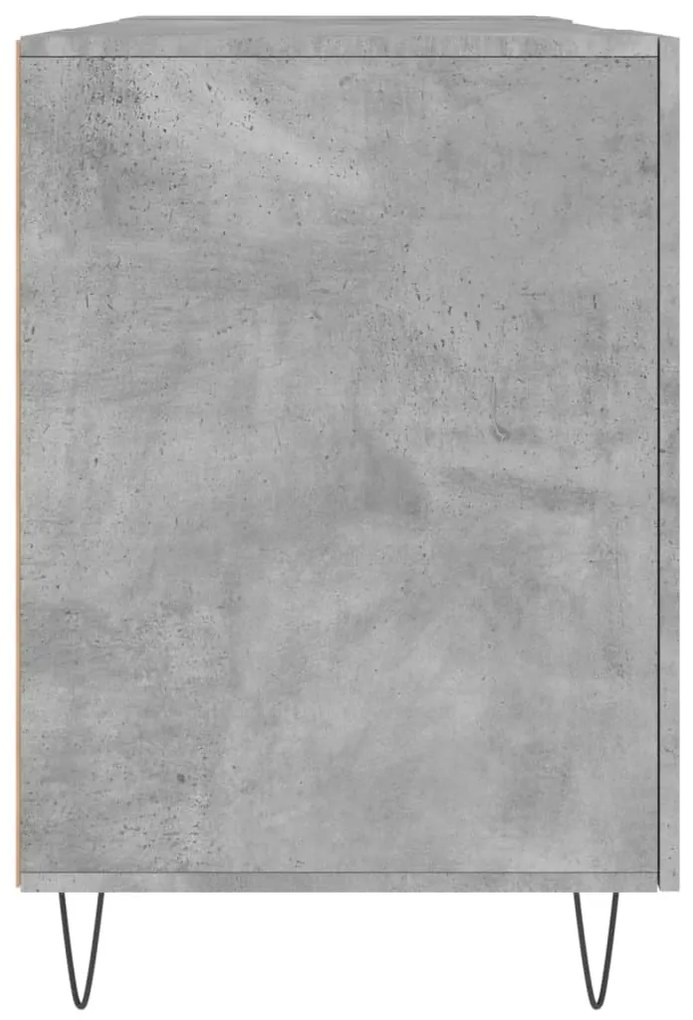 vidaXL Γραφείο Γκρι Σκυροδέματος 140 x 50 x 75 εκ. από Επεξεργ. Ξύλο