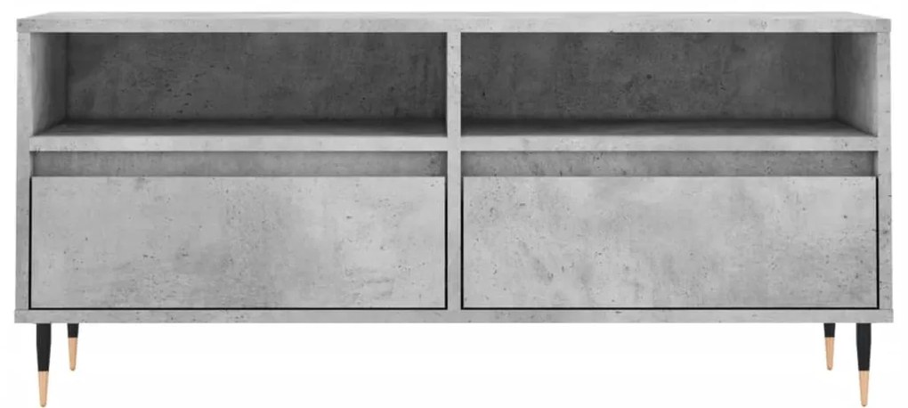 vidaXL Έπιπλο Τηλεόρασης Γκρι Σκυρ. 100 x 34,5 x 44,5 εκ. Επεξ. Ξύλο