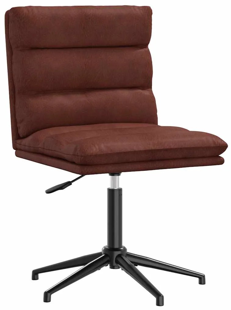 vidaXL Καρέκλα τραπεζαρίας Shiny Brown Faux Leather