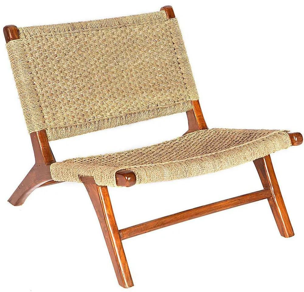 Καρέκλα Teak Πλεκτή 1600-4 87x70x70cm Natural Supergreens