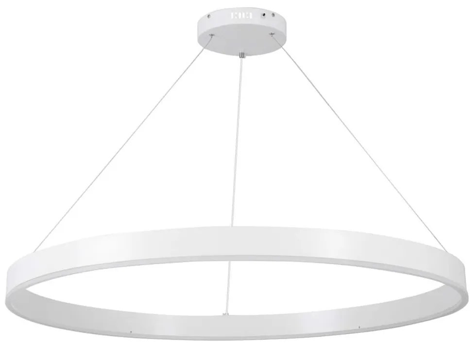 Φωτιστικό Οροφής Venom 61183 Led 75W Φ100cm White GloboStar Αλουμίνιο
