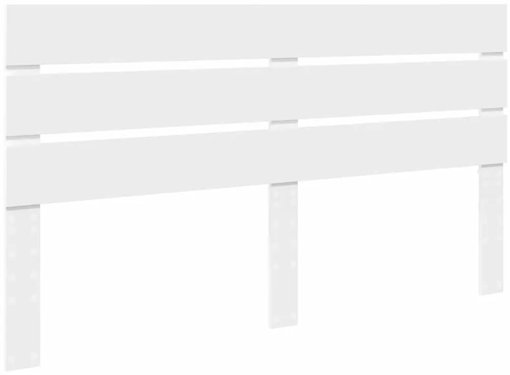 vidaXL Κεφαλάρι με κεφαλάρι Λευκό 200 cm Επεξεργασμένο ξύλο
