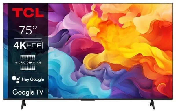 TCL 75P655 Smart Τηλεόραση 75" με Google TV &amp; Game Master 2.0 4K HDR