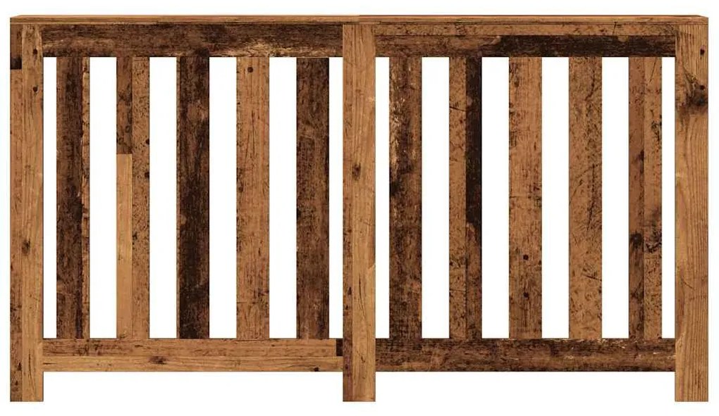 vidaXL Κάλυμμα Καλοριφέρ Όψη Παλαιού Ξύλου 149x20x82 εκ. Επεξ. Ξύλο