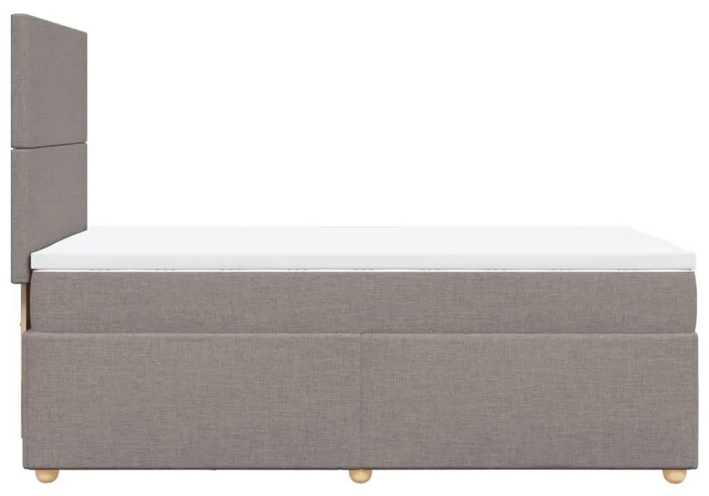 ΚΡΕΒΑΤΙ BOXSPRING ΜΕ ΣΤΡΩΜΑ TAUPE 80X200 ΕΚ. ΥΦΑΣΜΑΤΙΝΟ 3291104