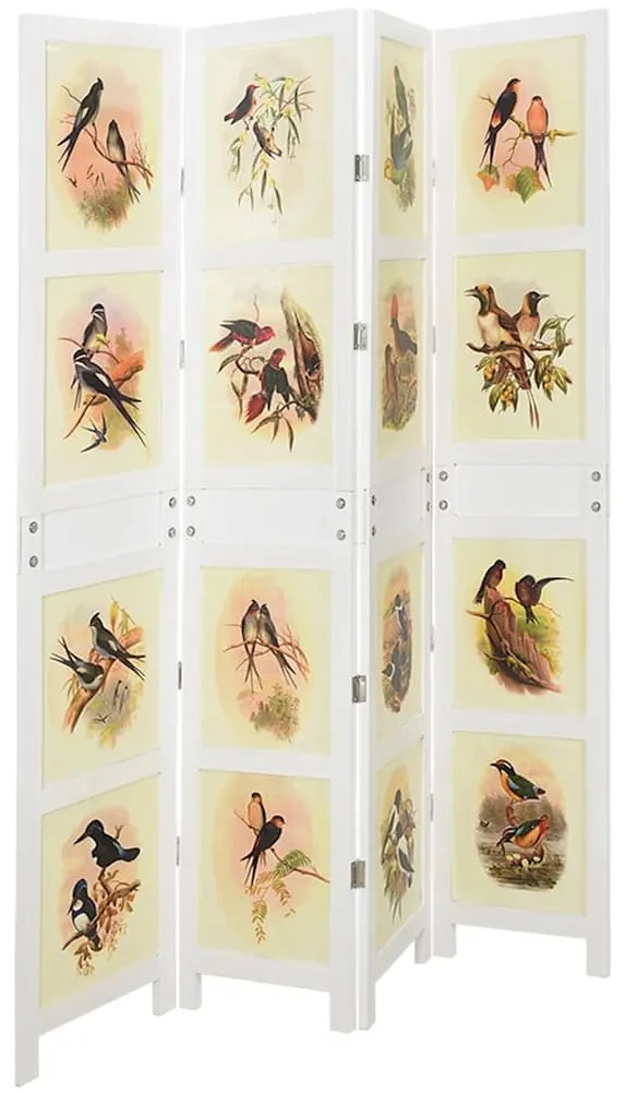 vidaXL Ρομδιβίδερ Πάνελ Λευκό 212 x 165 εκ. MDF