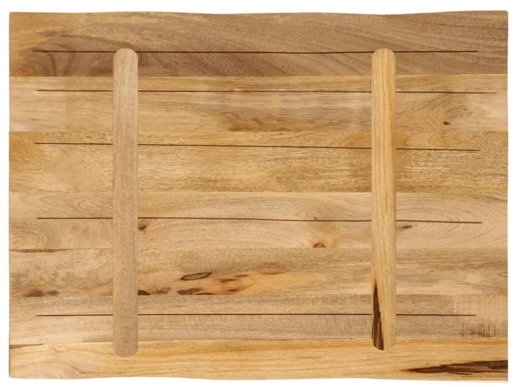 vidaXL Επιφάνεια Τραπεζιού 70x60x3,8 εκ. Live Edge Μασίφ Ξύλο Μάνγκο