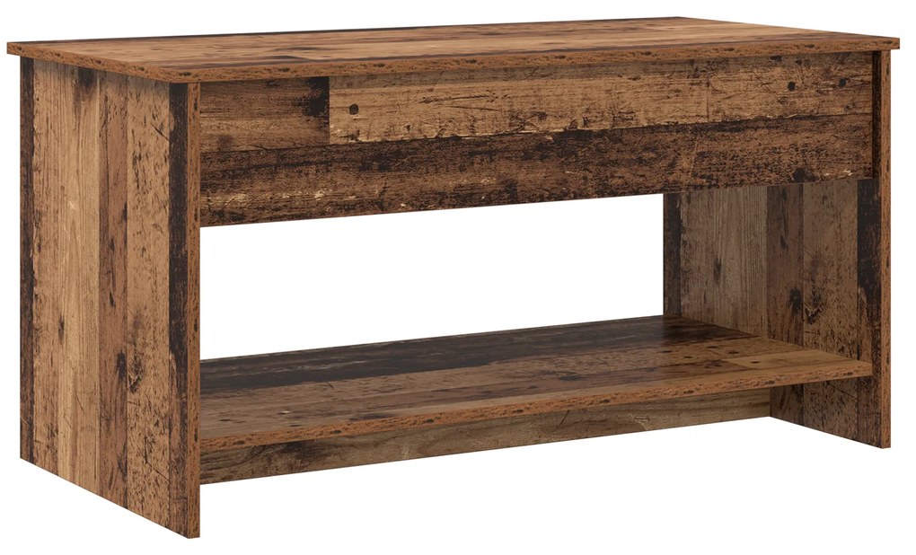 vidaXL Τραπεζάκι σαλονιού Παλαιό ξύλο 102 x 50 x 52.5 cm