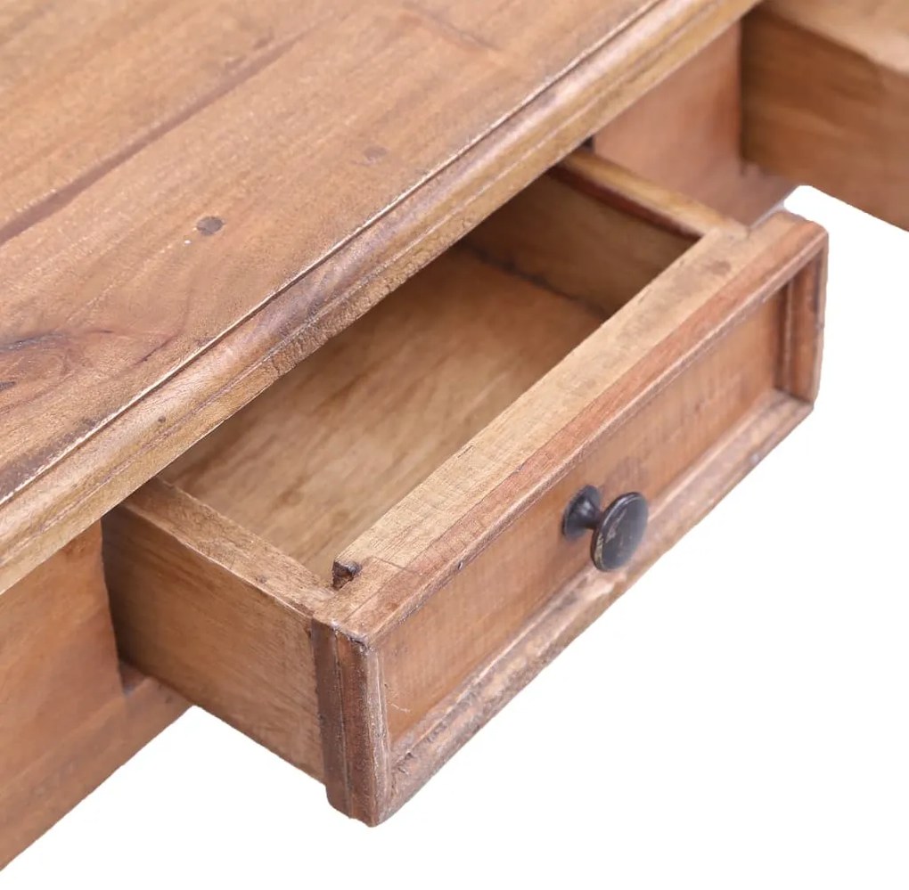 vidaXL Γραφείο με Συρτάρια 117 x 57 x 75 εκ. από Μασίφ Μαόνι