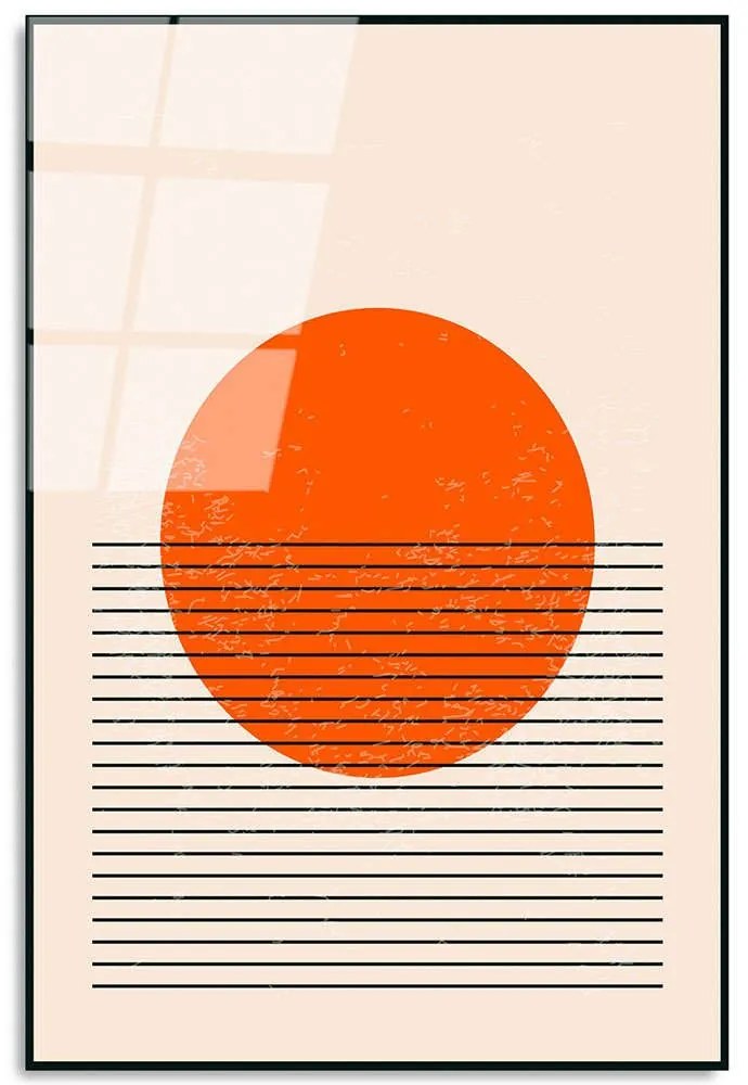 Πίνακας Γυάλινος 123BZM2380 45x65cm Multi Wallity Κάθετοι Glass