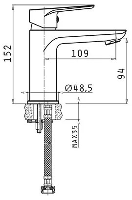 Μπαταρία νιπτήρος Libreto