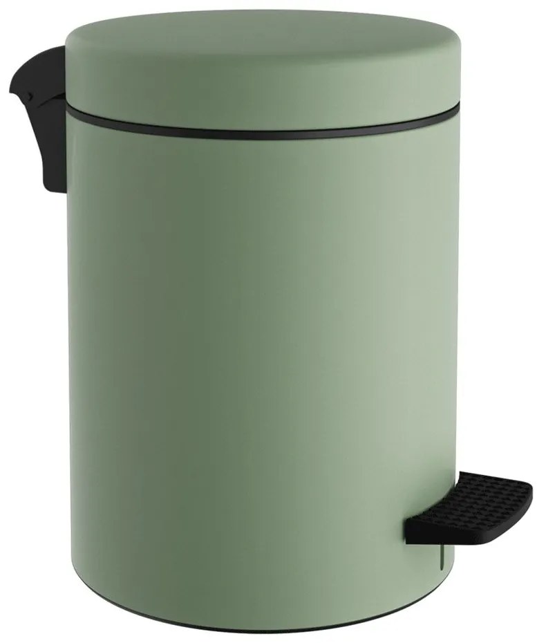 Κάδος Απορριμμάτων 5lt 05-096-903 Light Green Pam&amp;Co Stainless Steel